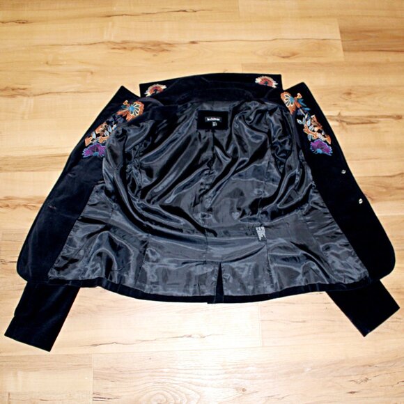 Vintage Velvet Embroidered Blazer Jacket - Picture 7 of 9